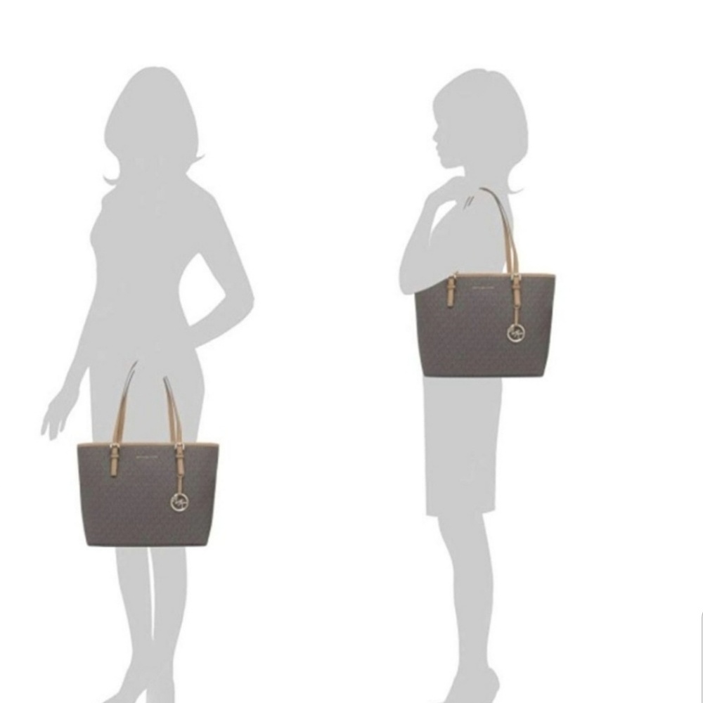 💕LAST ONE💕Michael Kors Medium Jet Set Tote Brown - Picture 7 of 7